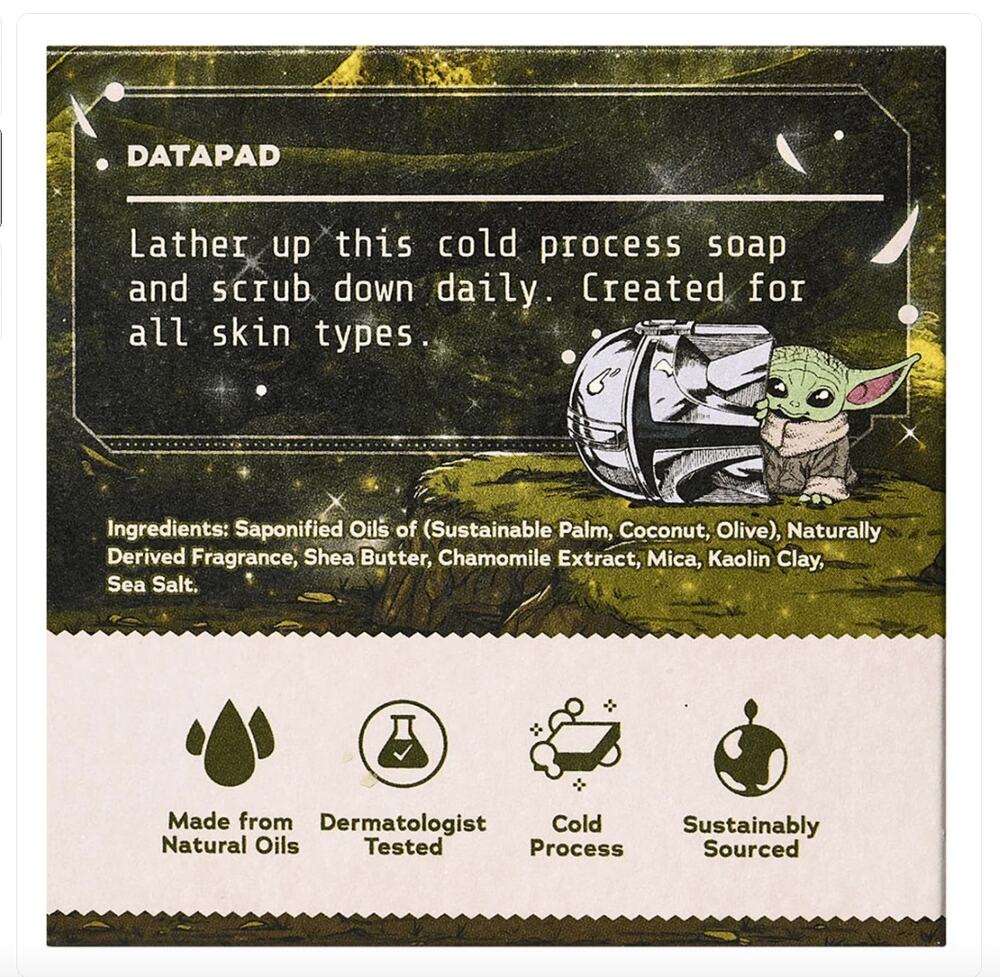DR SQUATCH | STAR WARS COLLAB MANDALORIAN- ZEN CLEANSE SOAP